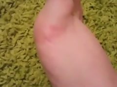 Bbw puffy toe play