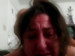 Hard home anal to the tears of a crying